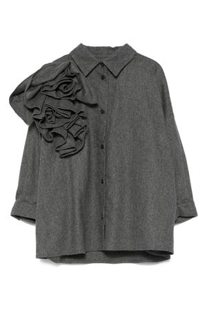 grey wool jacket DOUUOD KIDS | DX5A00I0296808